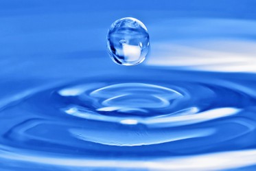 blue drop water background